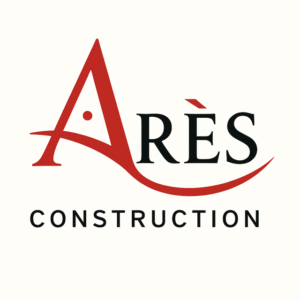 Logo Ares Construction – entreprise de plâtrerie, peinture et revêtements à Bréal-sous-Montfort”