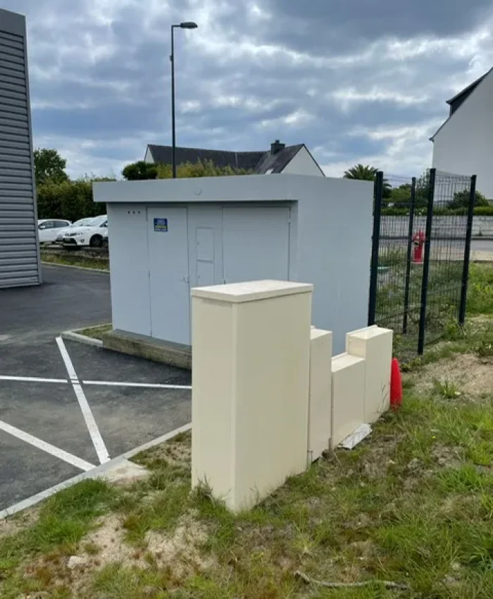 CONCARNEAU (29) – ENEDIS Mise en peinture du transformateur